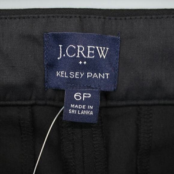J. Crew Petite Kelsey Cotton Blend Flare Pant Black Size 6P NWT - Picture 4 of 9